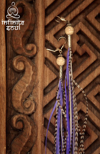 Infinite Soul Accessory - Feather long earings