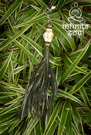 Infinite Soul Accessory - Vegan Tassel Stone Keychain